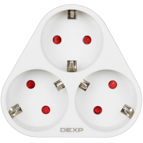 Купить Разветвитель DEXP SE3 белый  5404322. Характеристики, отзывы и цены в Донецке