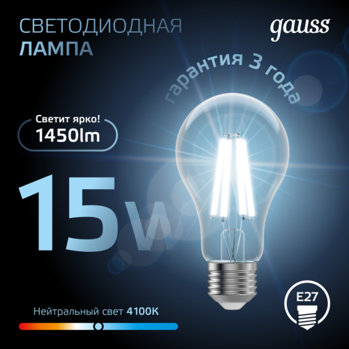 Купить Комплект филаментных ламп Gauss Filament Crystal 102902215  5613138. Характеристики, отзывы и цены в Донецке