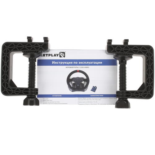 Купить Руль Artplays V-1200 Vibro Racing Wheel черный  4728054. Характеристики, отзывы и цены в Донецке