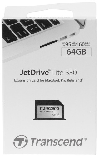 Купить Карта памяти Transcend JetDrive Lite 330 MacBook Air Expansion Card 64 ГБ  1076880. Характеристики, отзывы и цены в Донецке