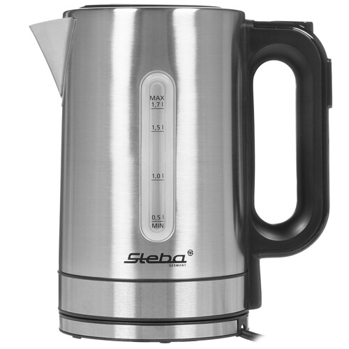 Купить Электрочайник Steba WK 21 INOX серебристый  8164580. Характеристики, отзывы и цены в Донецке