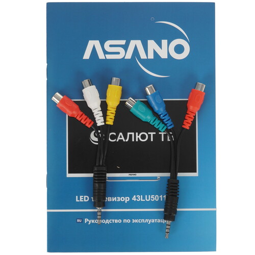 Купить 42.5" (108 см) Телевизор Asano 43LU5011T белый  9225869. Характеристики, отзывы и цены в Донецке