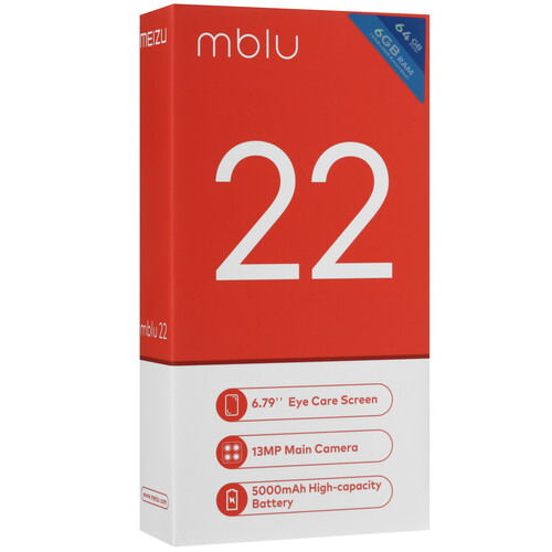 Купить 6.79" Смартфон Meizu Mblu 22 64 ГБ белый  5631254. Характеристики, отзывы и цены в Донецке