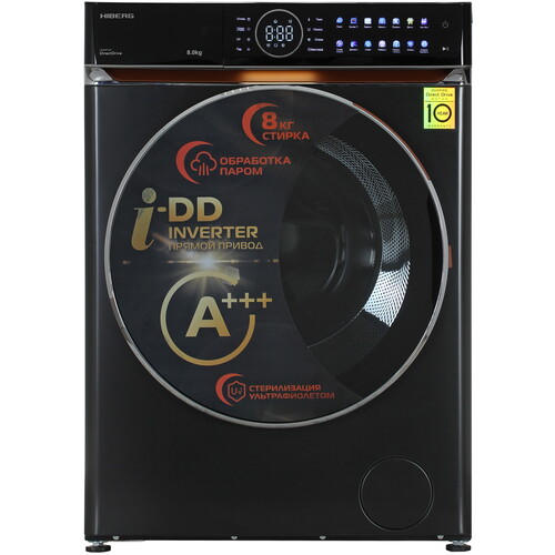 Купить Стиральная машина HIBERG i-DDQ10 - 814 B черный  9238398. Характеристики, отзывы и цены в Донецке