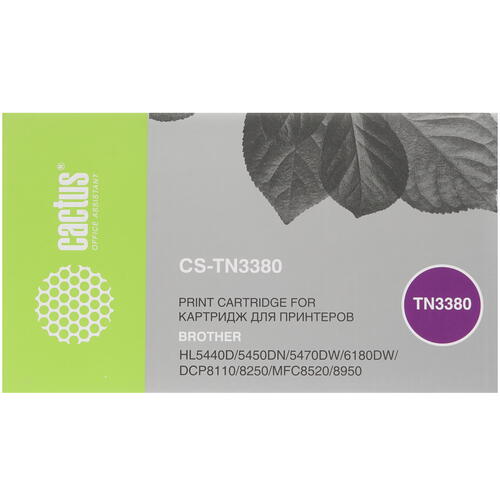 Купить Картридж лазерный Cactus CS-TN3380 черный, с чипом  7974133. Характеристики, отзывы и цены в Донецке