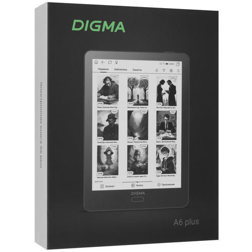 Купить 6" Электронная книга Digma A6 Plus серый + чехол  5652395. Характеристики, отзывы и цены в Донецке