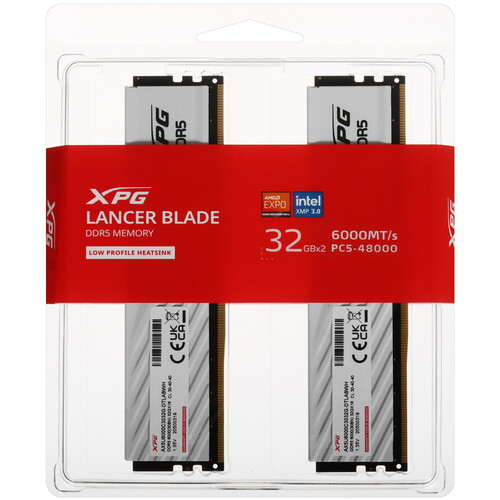 Купить Оперативная память ADATA XPG Lancer Blade [AX5U6000C3032G-DTLABWH] 64 ГБ  5602030. Характеристики, отзывы и цены в Донецке