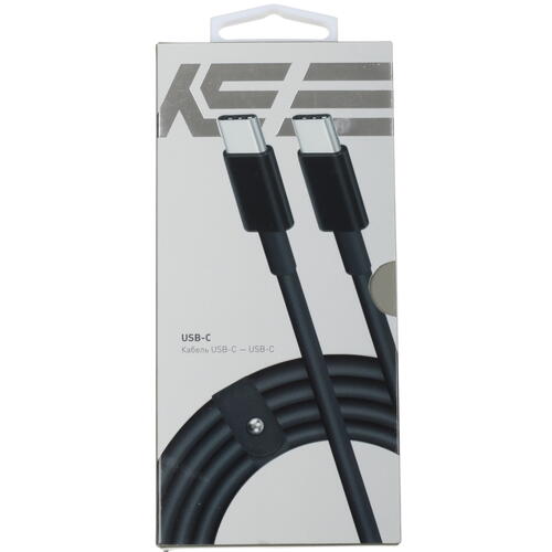 Купить Кабель круглый KEYRON USB Type-C - USB Type-C черный 1 м  4834220. Характеристики, отзывы и цены в Донецке
