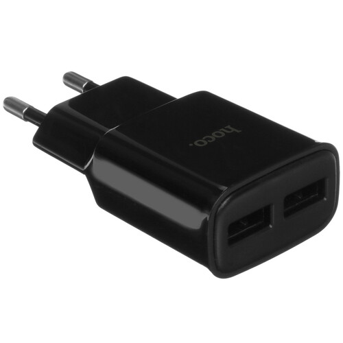 Купить Сетевое зарядное устройство Hoco C88A черный  5474905. Характеристики, отзывы и цены в Донецке