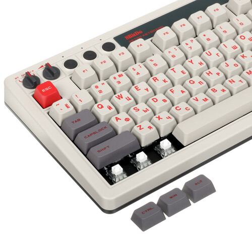 Купить Клавиатура  проводная + беспроводная 8BitDo Retro Mechanical Keyboard - N Edition  5432739. Характеристики, отзывы и цены в Донецке
