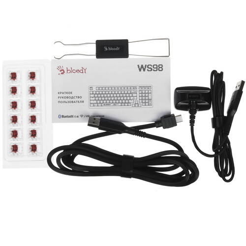 Купить Клавиатура  проводная + беспроводная A4Tech Bloody WS98  5600515. Характеристики, отзывы и цены в Донецке