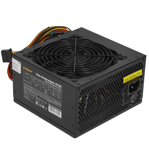 Купить Блок питания ExeGate XP400 [EX219459RUS] черный  8187968. Характеристики, отзывы и цены в Донецке