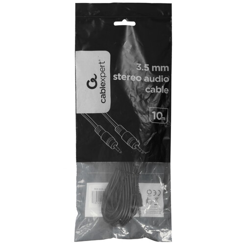 Купить Кабель   Cablexpert jack 3.5 мм - jack 3.5 мм черный  5630968. Характеристики, отзывы и цены в Донецке