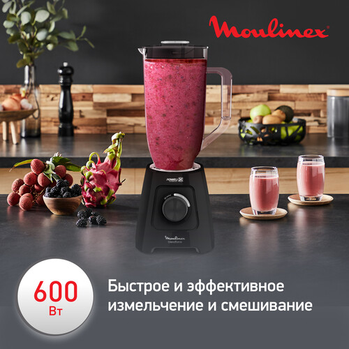 Купить Блендер стационарный Moulinex Blendforce 2 XXL LM458810 черный  5493303. Характеристики, отзывы и цены в Донецке