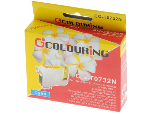 Купить Картридж Colouring CG-T0732 голубой  0102504. Характеристики, отзывы и цены в Донецке
