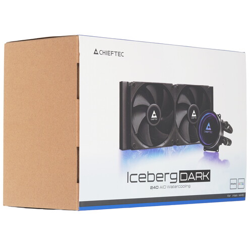 Купить Система охлаждения Chieftec Iceberg 240 DARK черная  5610211. Характеристики, отзывы и цены в Донецке