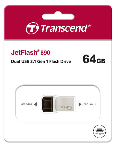 Купить Память OTG USB Flash 64 ГБ Transcend JetFlash 890 [TS64GJF890S]  1078224. Характеристики, отзывы и цены в Донецке