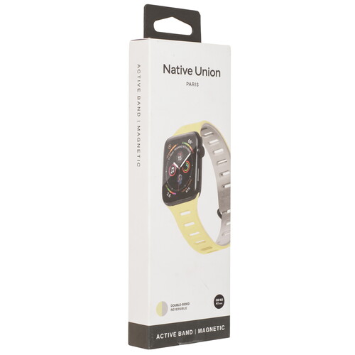 Купить Ремешок Native Union для Apple Watch 38/ 40/ 41mm желтый/серый  9240506. Характеристики, отзывы и цены в Донецке