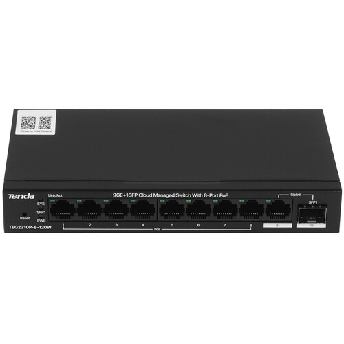 Купить Коммутатор Tenda TEG2210P-8-120W  9253487. Характеристики, отзывы и цены в Донецке