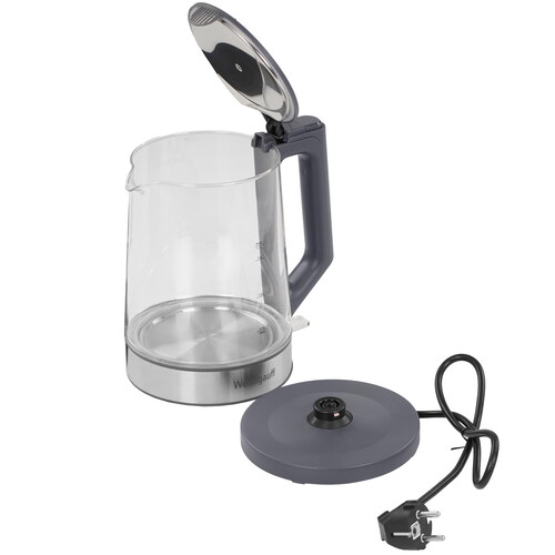 Купить Электрочайник Weissgauff WK 1700 EcoGlass Graphite серый  9259480. Характеристики, отзывы и цены в Донецке