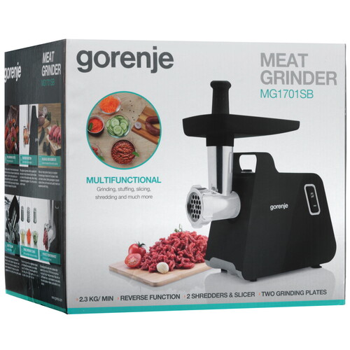 Купить Мясорубка электрическая Gorenje MG1701SB черный  9105271. Характеристики, отзывы и цены в Донецке