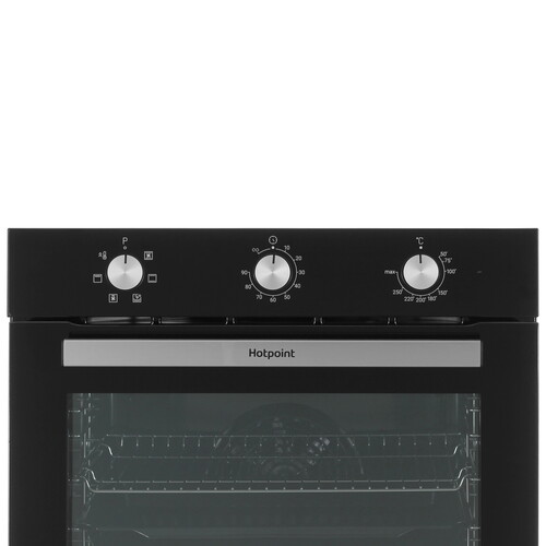 Купить Электрический духовой шкаф Hotpoint HETF 614 JH BL черный  9313180. Характеристики, отзывы и цены в Донецке