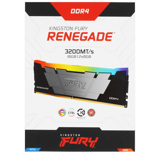 Купить Оперативная память Kingston FURY Renegade RGB [KF432C16RB2AK2/16] 16 ГБ  5476398. Характеристики, отзывы и цены в Донецке