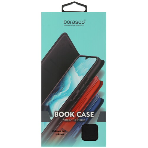 Купить Чехол-книжка  BoraSCO для Motorola Moto G15 черный  5628690. Характеристики, отзывы и цены в Донецке