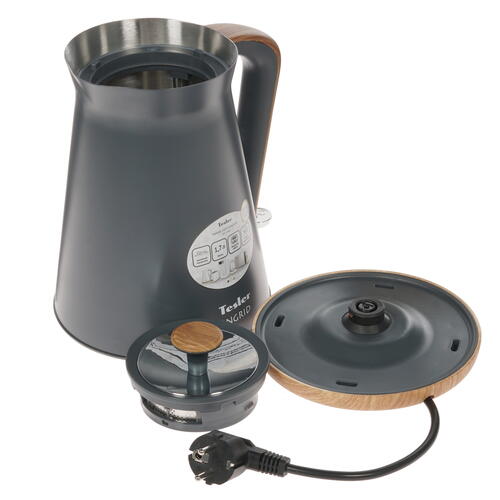 Купить Электрочайник Tesler KT-1740 серый  8161064. Характеристики, отзывы и цены в Донецке