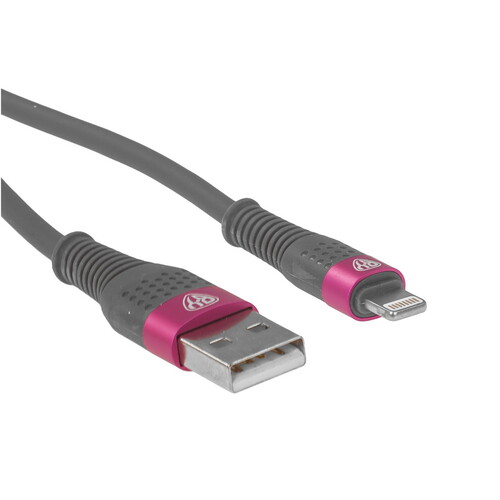 Купить Кабель круглый BY Lightning 8-pin - USB 2.0 Type-A розовый 1 м  5482146. Характеристики, отзывы и цены в Донецке