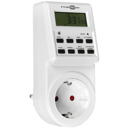 Купить Таймер розеточный FinePower ST-A0120  4876629. Характеристики, отзывы и цены в Донецке