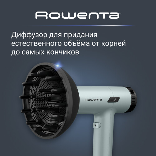 Купить Фен Rowenta HY7120E0 зеленый/черный  9278092. Характеристики, отзывы и цены в Донецке