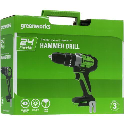 Купить Дрель-шуруповерт GreenWorks GD24DD60K2 24V  5346969. Характеристики, отзывы и цены в Донецке