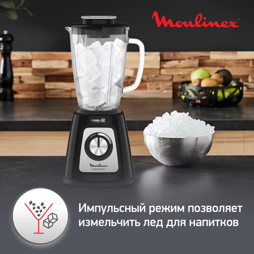 Купить Блендер стационарный Moulinex LM435810 черный  5323265. Характеристики, отзывы и цены в Донецке