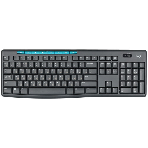 Купить Клавиатура+мышь беспроводная   Logitech Wireless Combo MK275 черный  5464672. Характеристики, отзывы и цены в Донецке