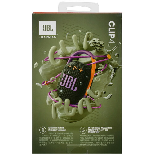Купить Портативная колонка JBL CLIP 4, зеленый  5045873. Характеристики, отзывы и цены в Донецке