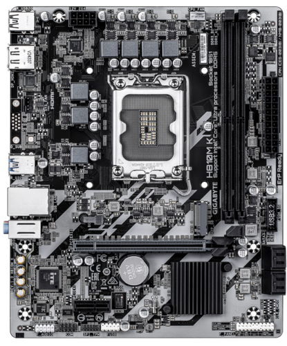 Купить Материнская плата GIGABYTE H810M K  5630825. Характеристики, отзывы и цены в Донецке