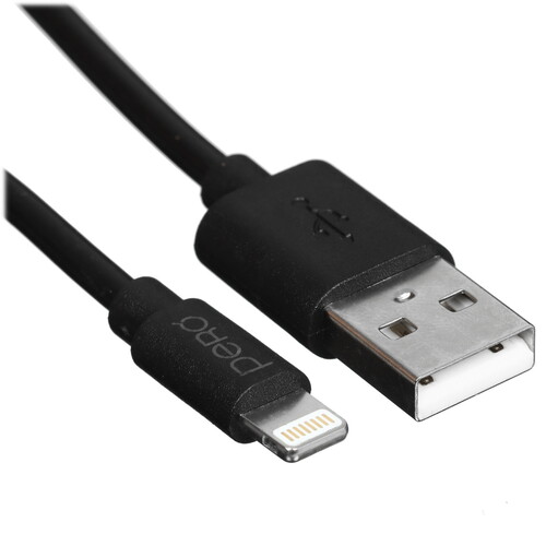 Купить Кабель круглый PERO Lightning 8-pin - USB 2.0 Type-A черный 1 м  9918429. Характеристики, отзывы и цены в Донецке