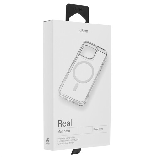 Купить Накладка  uBear Real Mag Case для Apple iPhone 16 Pro прозрачный  5474363. Характеристики, отзывы и цены в Донецке