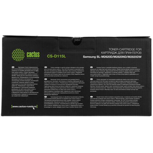 Купить Картридж лазерный Cactus CS-D115L черный, с чипом  6679141. Характеристики, отзывы и цены в Донецке
