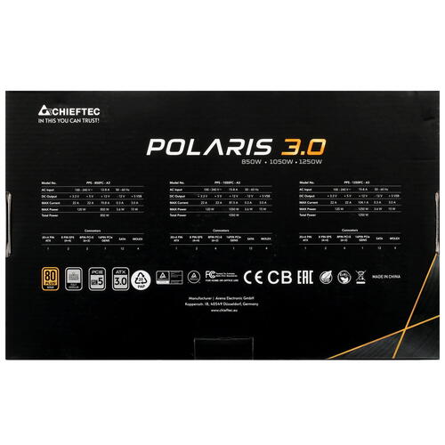 Купить Блок питания Chieftec Polaris 3.0 PPS-1050FC-A3  5094944. Характеристики, отзывы и цены в Донецке