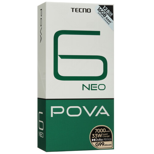 Купить 6.8" Смартфон Tecno POVA 6 Neo 128 ГБ зеленый  5456313. Характеристики, отзывы и цены в Донецке