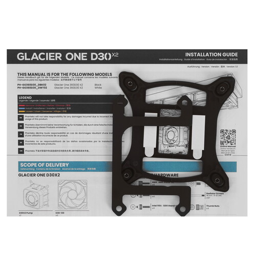 Купить Система охлаждения Phanteks Glacier One 360D30 X2  белая  9284817. Характеристики, отзывы и цены в Донецке