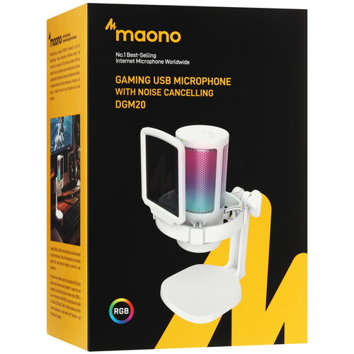 Купить Микрофон Maono DGM20 белый  5623711. Характеристики, отзывы и цены в Донецке