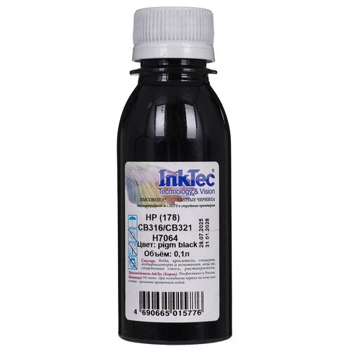 Купить Чернила пигментные InkTec H7064 черный  5602096. Характеристики, отзывы и цены в Донецке