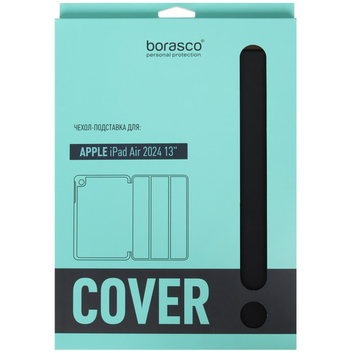 Купить Чехол-книжка  BoraSCO для Apple iPad Air 13" (M2/ M3/ M4) черный  5473717. Характеристики, отзывы и цены в Донецке