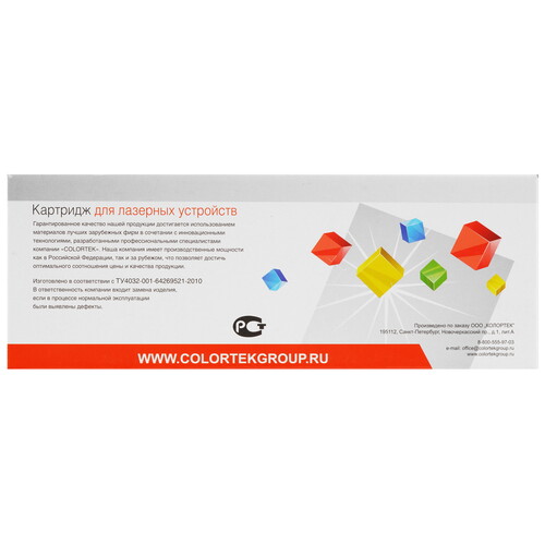 Купить Картридж лазерный Colortek C-1270D черный  9129921. Характеристики, отзывы и цены в Донецке