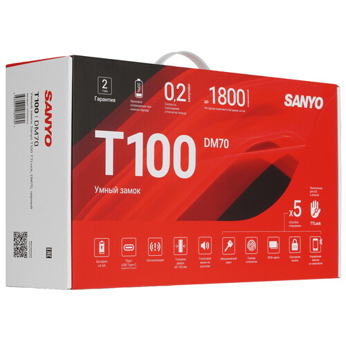 Купить Умный дверной замок Sanyo T100 TTLock DM70  9293964. Характеристики, отзывы и цены в Донецке