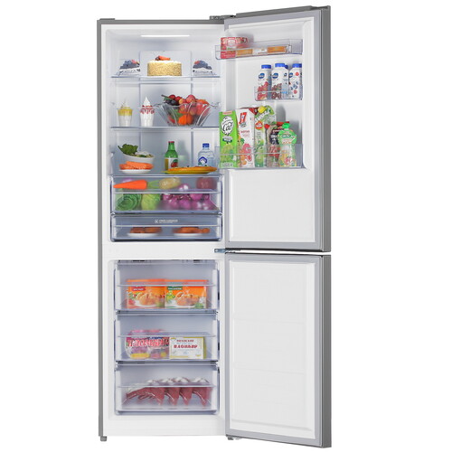 Купить Холодильник с морозильником   KRAFT TNC-NF402X серебристый  8192449. Характеристики, отзывы и цены в Донецке