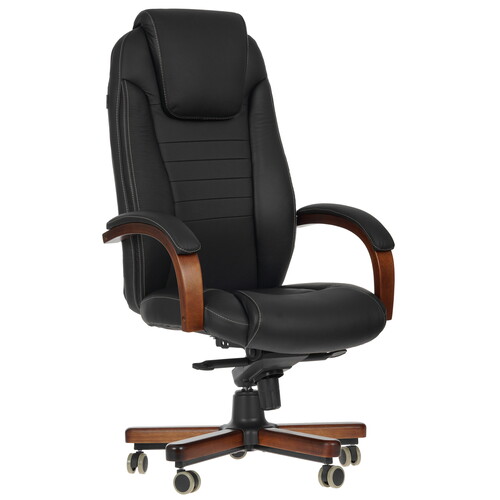 Купить Кресло офисное Бюрократ T-9923WALNUT черный  8136352. Характеристики, отзывы и цены в Донецке